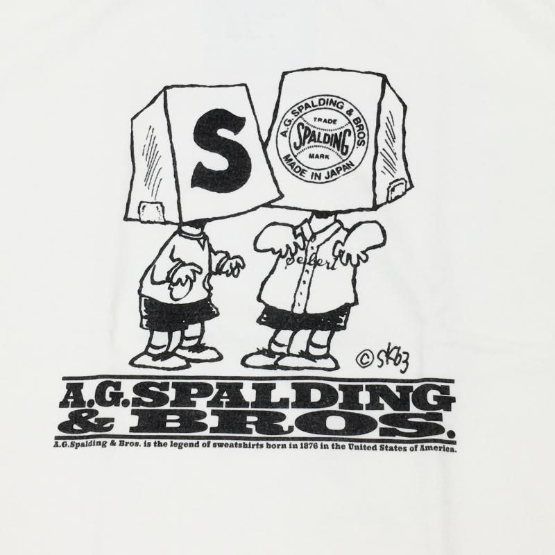  SPALDING GRAPHIC TEE(sketchboook3-WHITE)