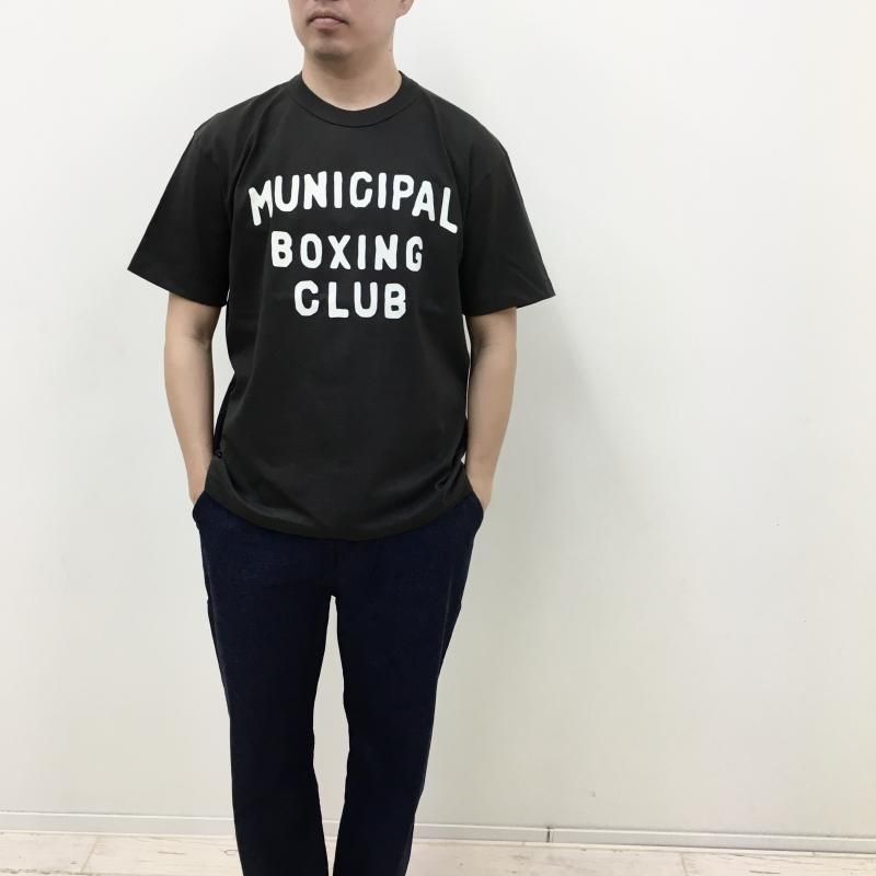  SPALDING GRAPHIC TEE(MUNICIPAL BOXING CLUB-BLACK)