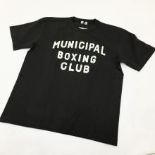  SPALDING GRAPHIC TEE(MUNICIPAL BOXING CLUB-BLACK)