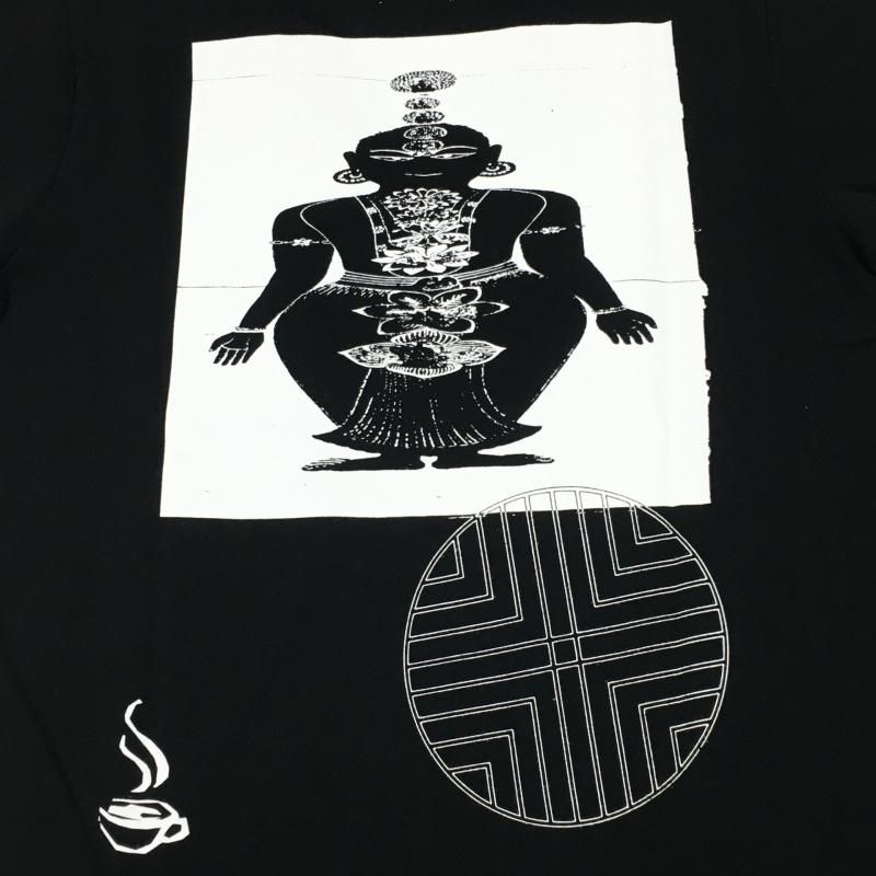  TACOMA FUJI RECORDS Pathway for Higher Chakura Activation Tee -BUCK PRINT- (BLACK)