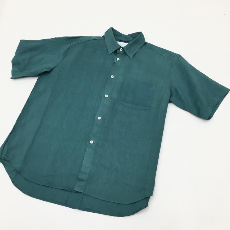  MANUAL ALPHABETBET LINEN LOOSE FIT S/S SHT(GREEN) 