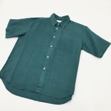  MANUAL ALPHABETBET LINEN LOOSE FIT S/S SHT(GREEN) 