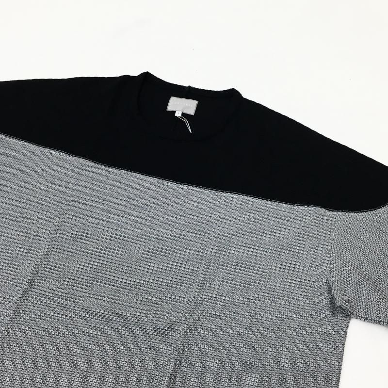  CURLY BICOLOR FOOTBALL TEE(BLACKHEATHER)