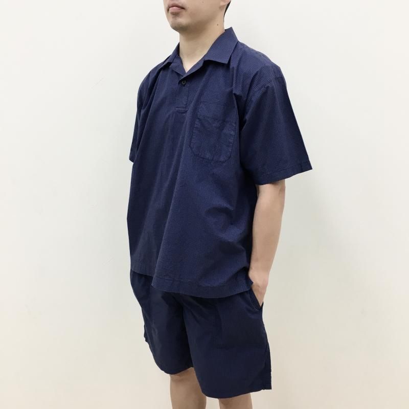  BETTER TYPEWRITER CHECK PULLOVER SHIRT(BLUE CHECK)