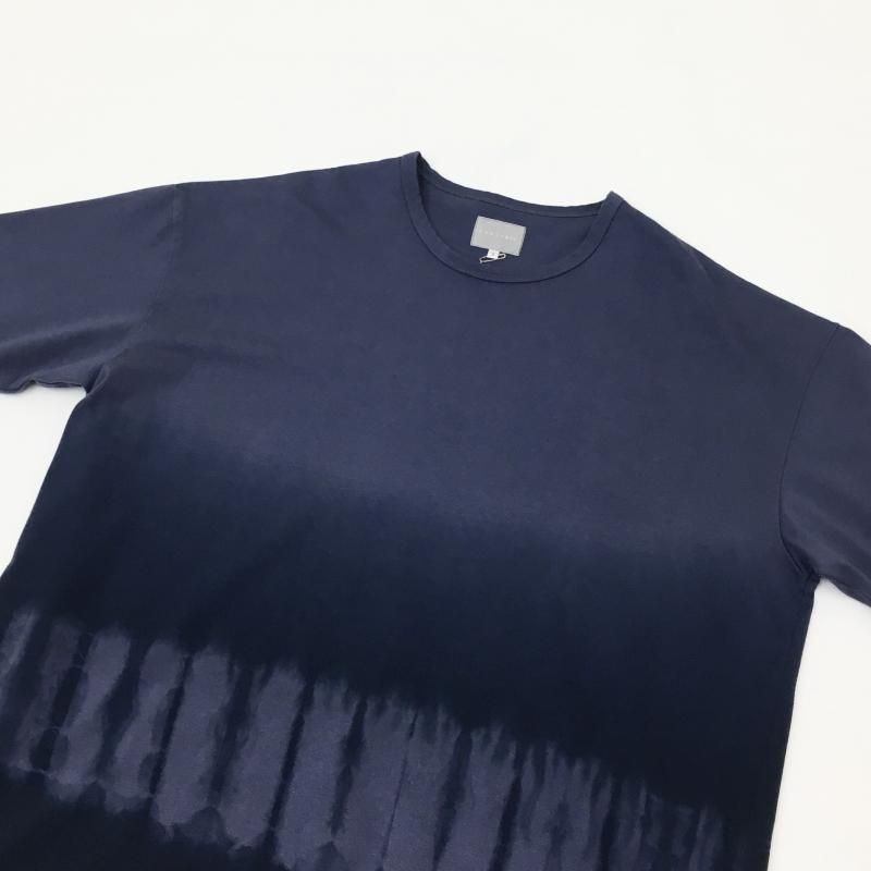  CURLY SHIBORI GRADATION DYEING TEE(SMALT BLUE)