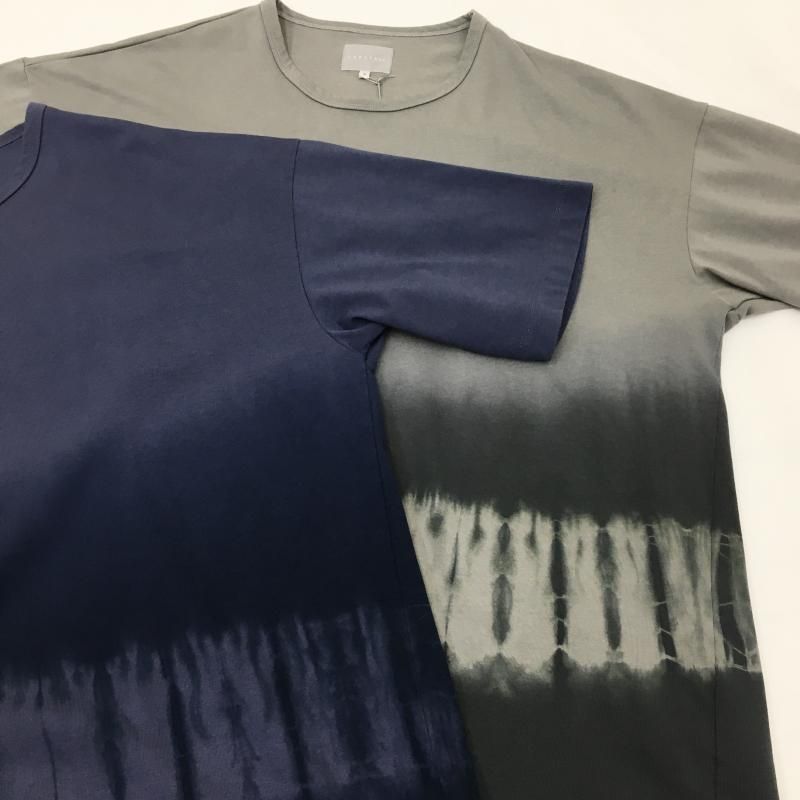  CURLY SHIBORI GRADATION DYEING TEE(SMALT BLUE)
