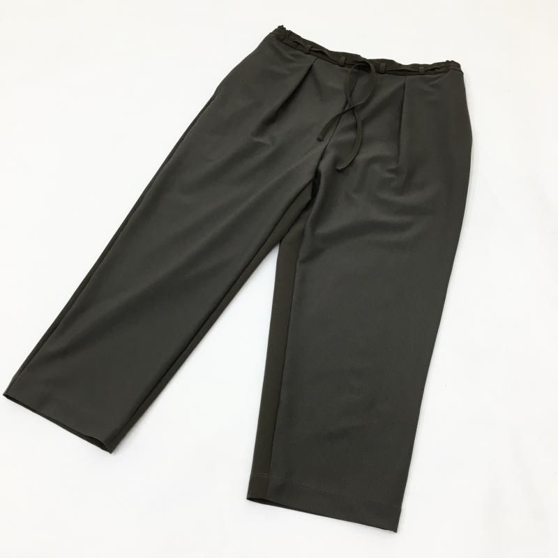  CURLY COMBINATION CROPPED PANTS(MOCHA) 