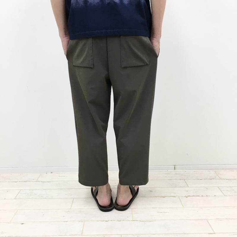  CURLY COMBINATION CROPPED PANTS(MOCHA) 