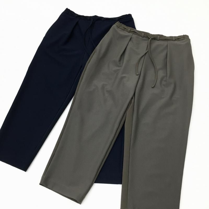  CURLY COMBINATION CROPPED PANTS(MOCHA) 