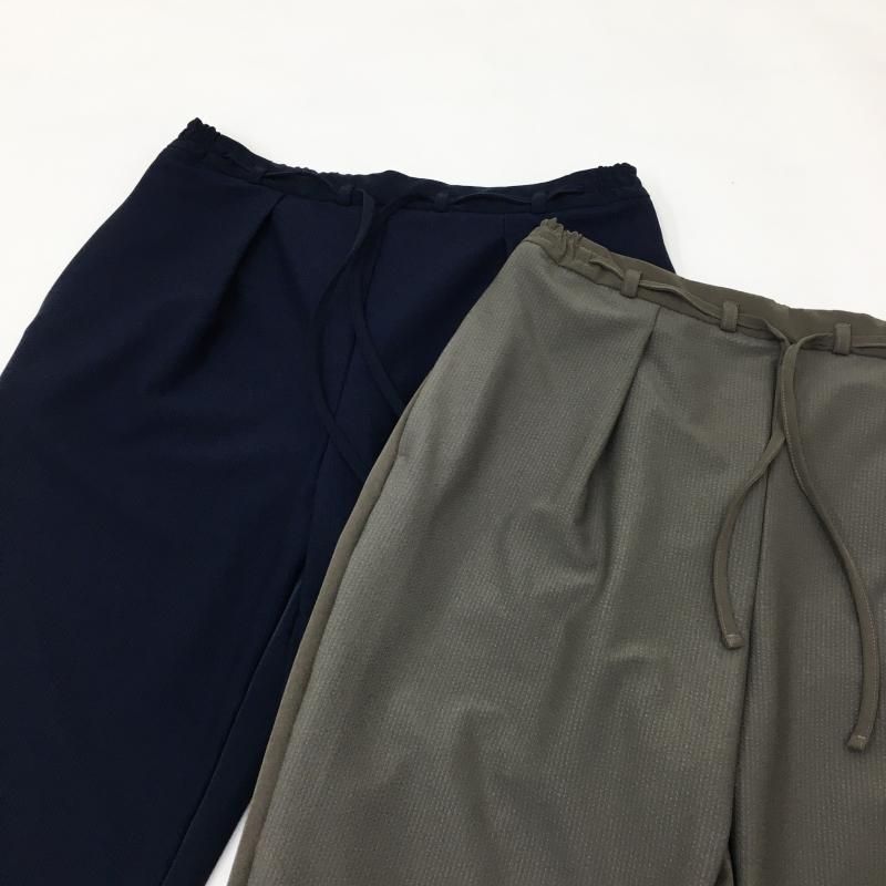  CURLY COMBINATION CROPPED PANTS(MOCHA) 