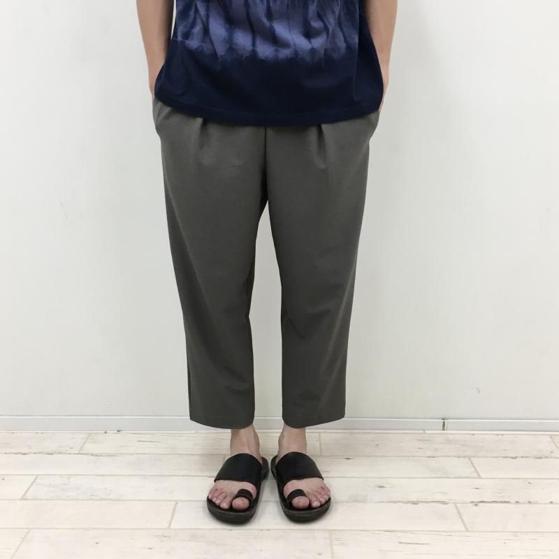  CURLY COMBINATION CROPPED PANTS(MOCHA) 