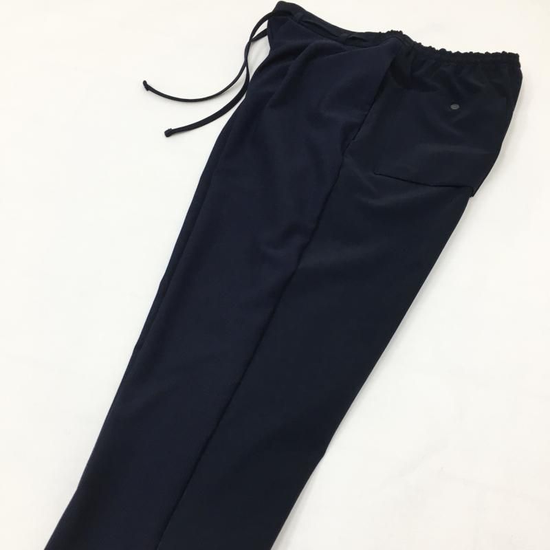  CURLY COMBINATION CROPPED PANTS(NAVY) 