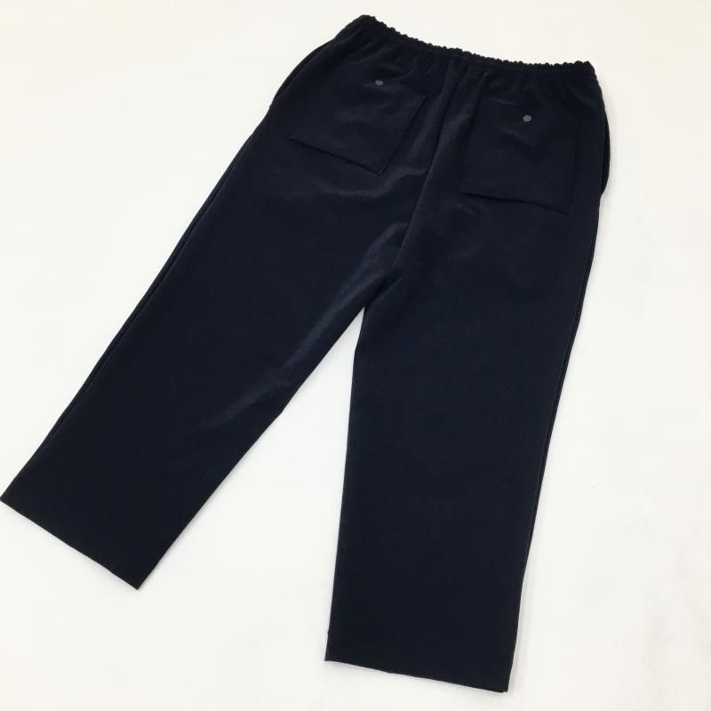  CURLY COMBINATION CROPPED PANTS(NAVY) 