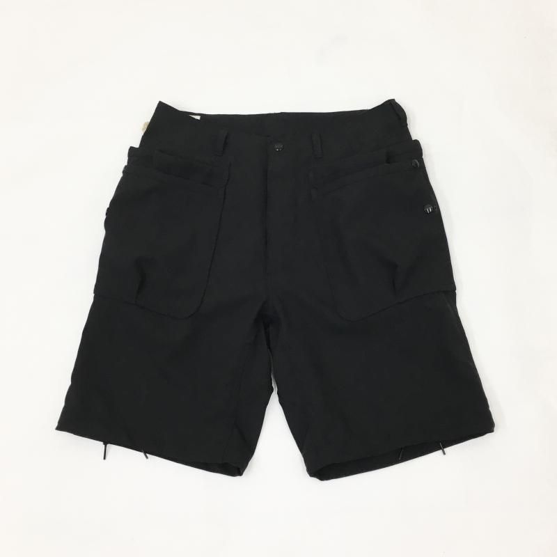  SASSAFRAS Overgrown Hiker Pants 1/2 -WOOL LIKE TROPICAL-(BLACK)