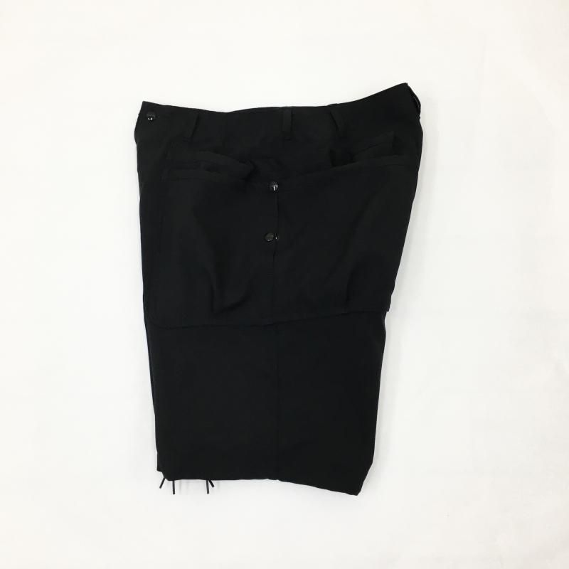  SASSAFRAS Overgrown Hiker Pants 1/2 -WOOL LIKE TROPICAL-(BLACK)