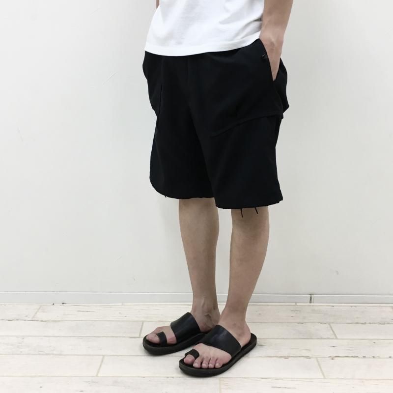  SASSAFRAS Overgrown Hiker Pants 1/2 -WOOL LIKE TROPICAL-(BLACK)