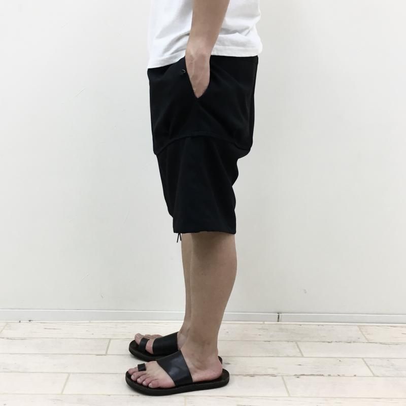  SASSAFRAS Overgrown Hiker Pants 1/2 -WOOL LIKE TROPICAL-(BLACK)