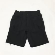  SASSAFRAS Overgrown Hiker Pants 1/2 -WOOL LIKE TROPICAL-(BLACK)