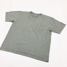  BETTER OLD BORDER S/S KEY NECK T-SHIRT(BLUEYELLOW)