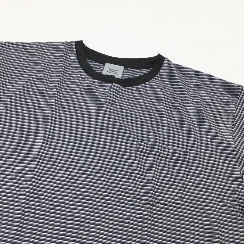  BETTER OLD BORDER S/S KEY NECK T-SHIRT(CHARCOALPURPLE)