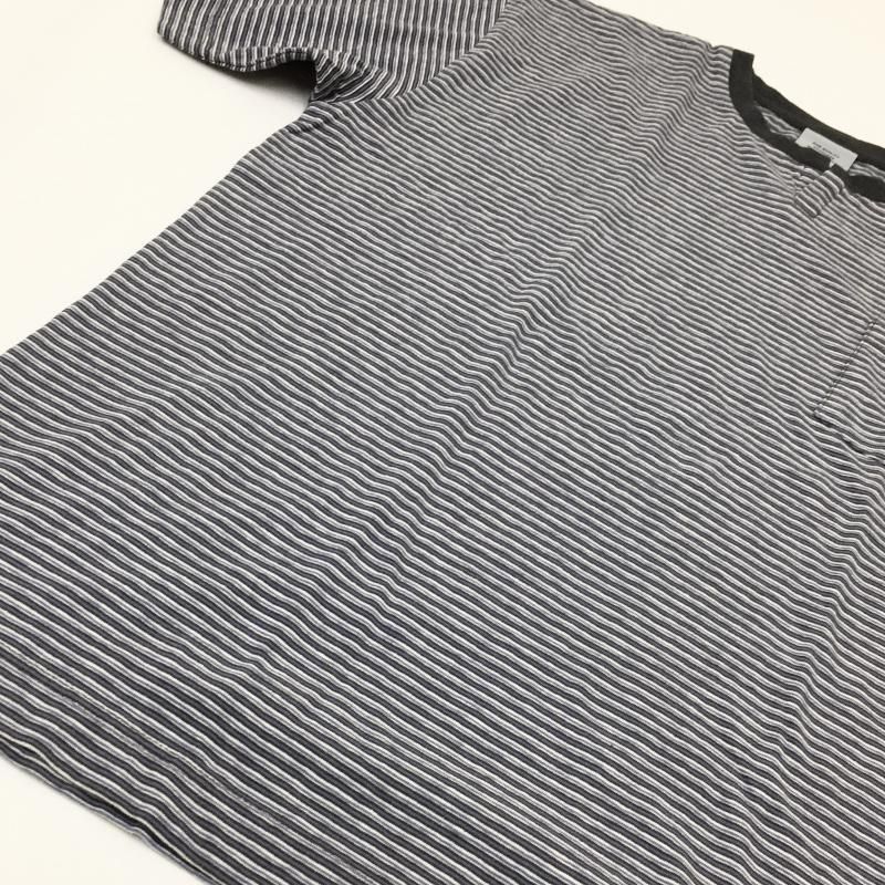  BETTER OLD BORDER S/S KEY NECK T-SHIRT(CHARCOALPURPLE)