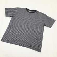  BETTER OLD BORDER S/S KEY NECK T-SHIRT(CHARCOALPURPLE)