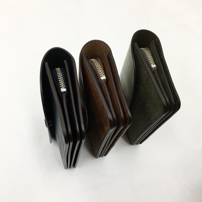  SLOW PUEBLO short wallet (GRAY/CAMEL/NAVY)