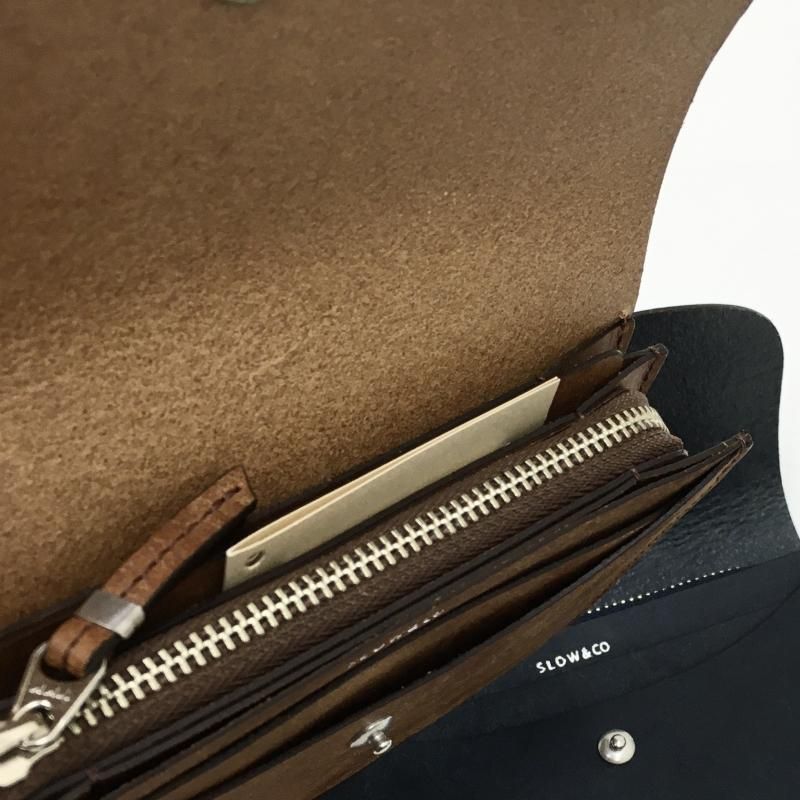  SLOW PUEBLO short wallet (GRAY/CAMEL/NAVY)