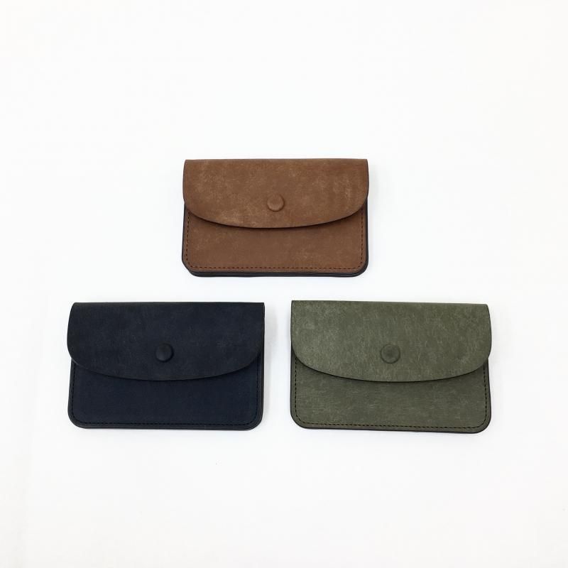  SLOW PUEBLO card case (CAMEL/NAVY/GRAY)