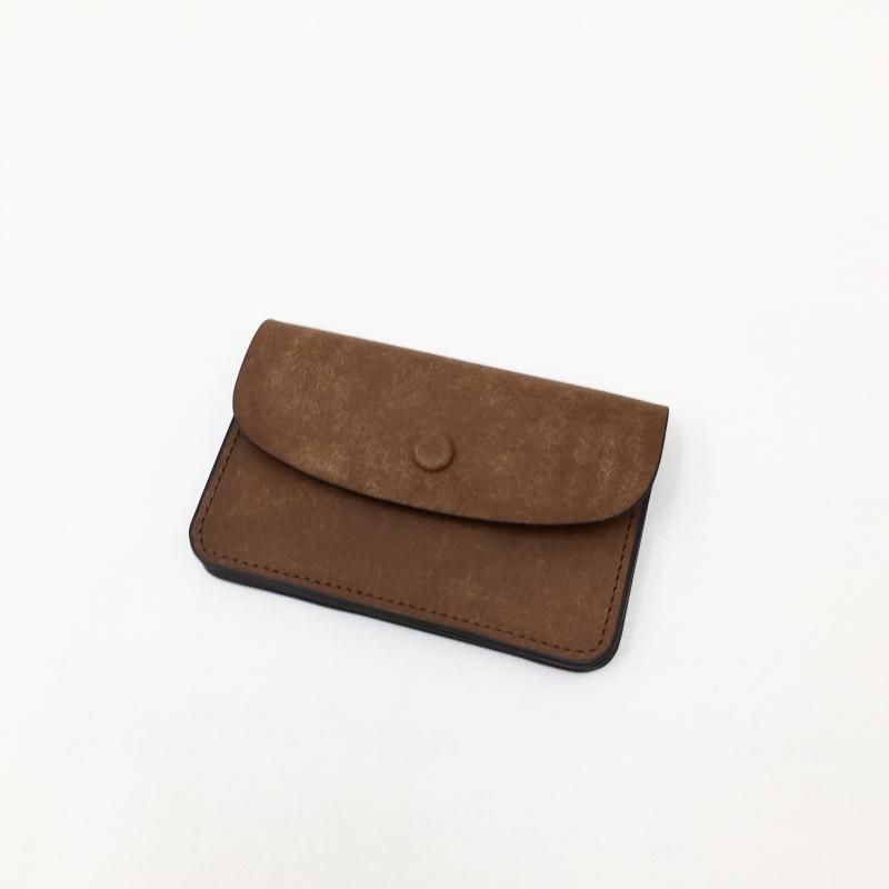  SLOW PUEBLO card case (CAMEL/NAVY/GRAY)
