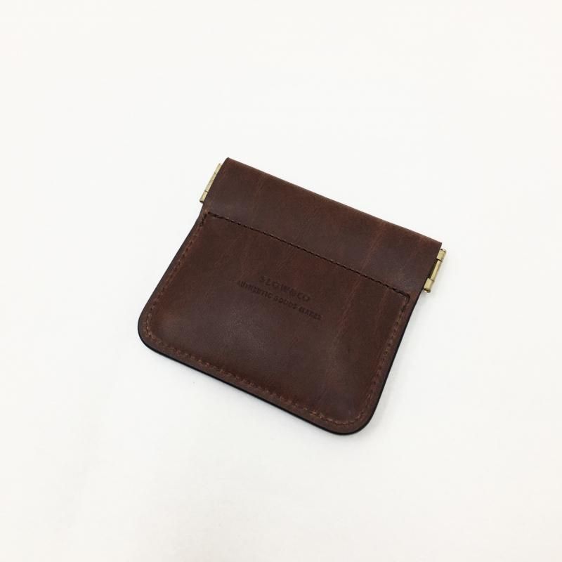 SLOW herbie coin case(BLACK/RED BROWN)