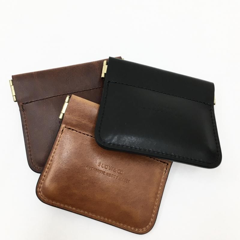  SLOW herbie coin case(BLACK/RED BROWN)