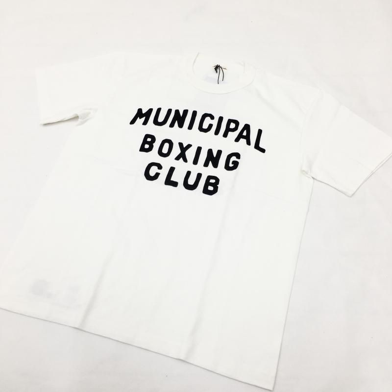  SPALDING GRAPHIC TEE(MUNICIPAL BOXING CLUB-WHITE)