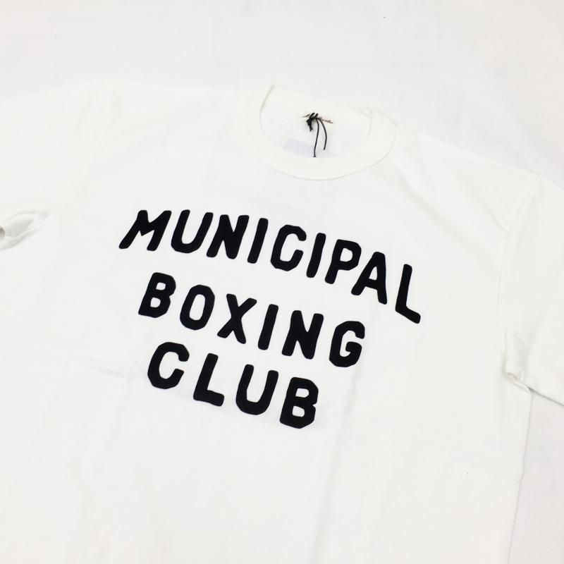  SPALDING GRAPHIC TEE(MUNICIPAL BOXING CLUB-WHITE)