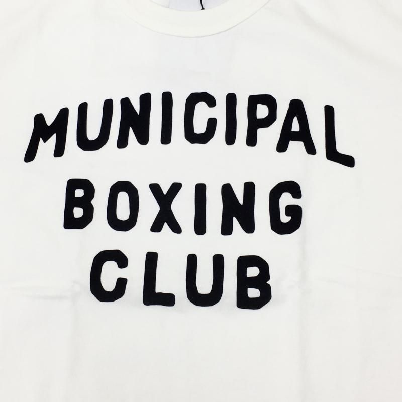  SPALDING GRAPHIC TEE(MUNICIPAL BOXING CLUB-WHITE)