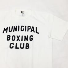  SPALDING GRAPHIC TEE(MUNICIPAL BOXING CLUB-WHITE)