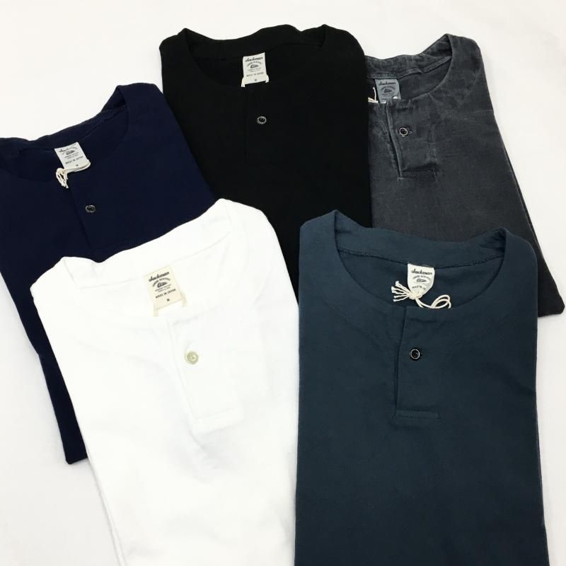  JACKMAN Henleyneck T-Shirt(NAVY)
