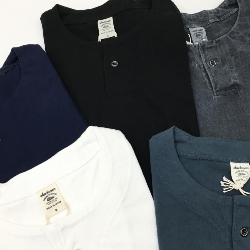  JACKMAN Henleyneck T-Shirt(NAVY)
