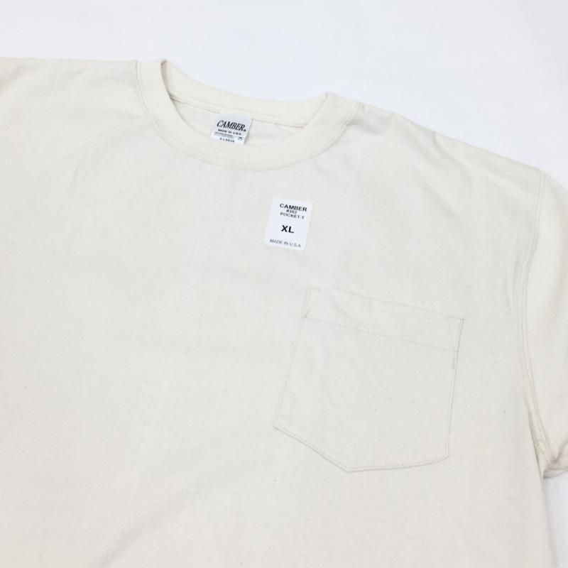  CAMBER 8oz MAX WEIGHT POCKET TEE (NATURAL)30%OFF