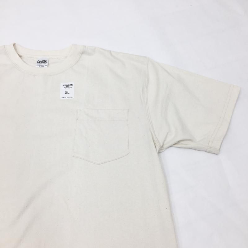  CAMBER 8oz MAX WEIGHT POCKET TEE (NATURAL)30%OFF