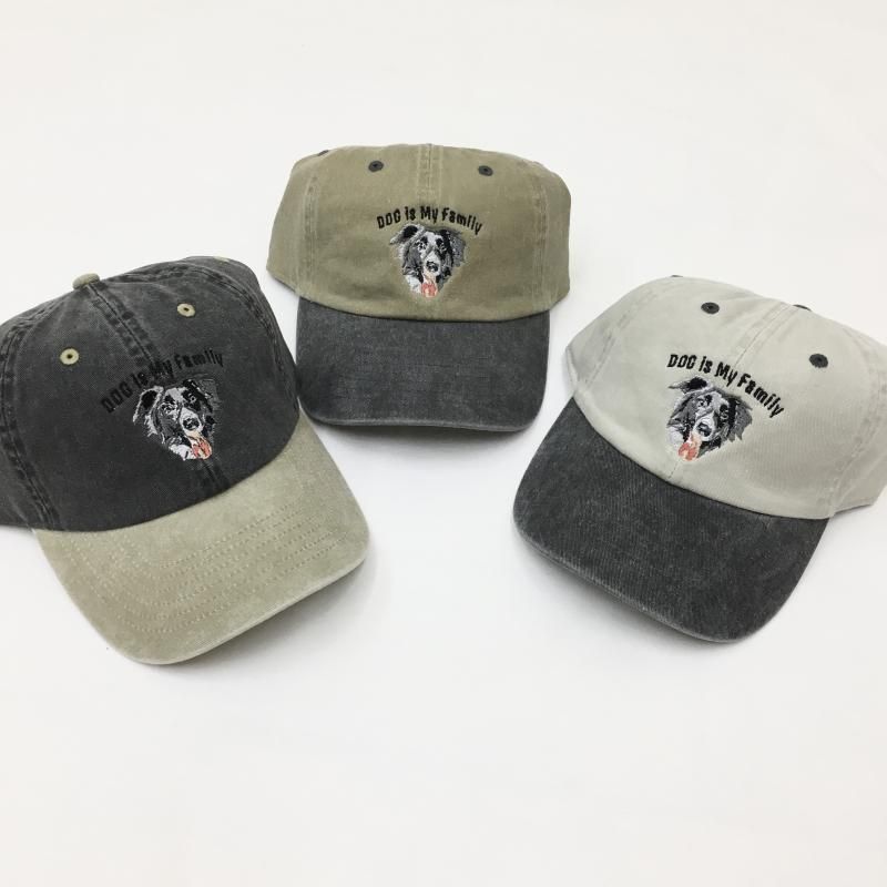  enbroidery DOG CAP -ܡ꡼- (CHARCOAL/KHAKI/SAND)