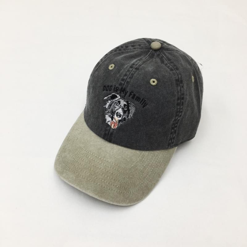  enbroidery DOG CAP -ܡ꡼- (CHARCOAL/KHAKI/SAND)