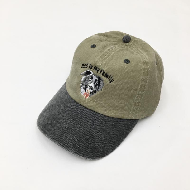  enbroidery DOG CAP -ܡ꡼- (CHARCOAL/KHAKI/SAND)