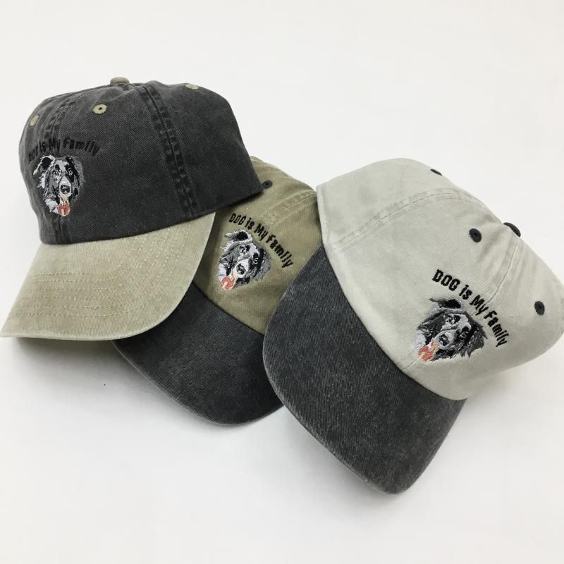  enbroidery DOG CAP -ܡ꡼- (CHARCOAL/KHAKI/SAND)