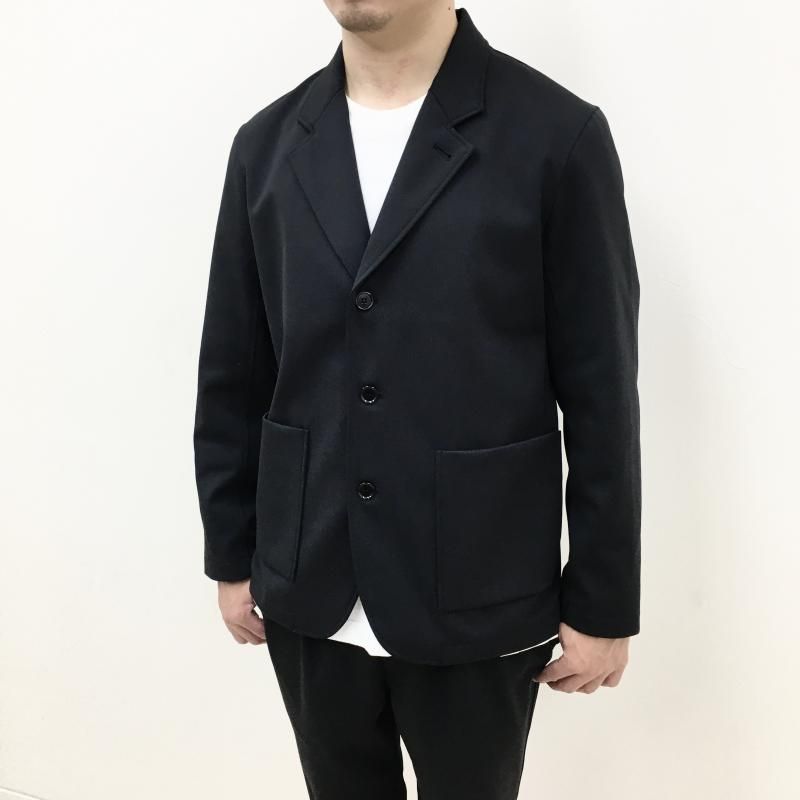  CURLY SOLID DOUBLE-KNIT JACKET(BLACK)
