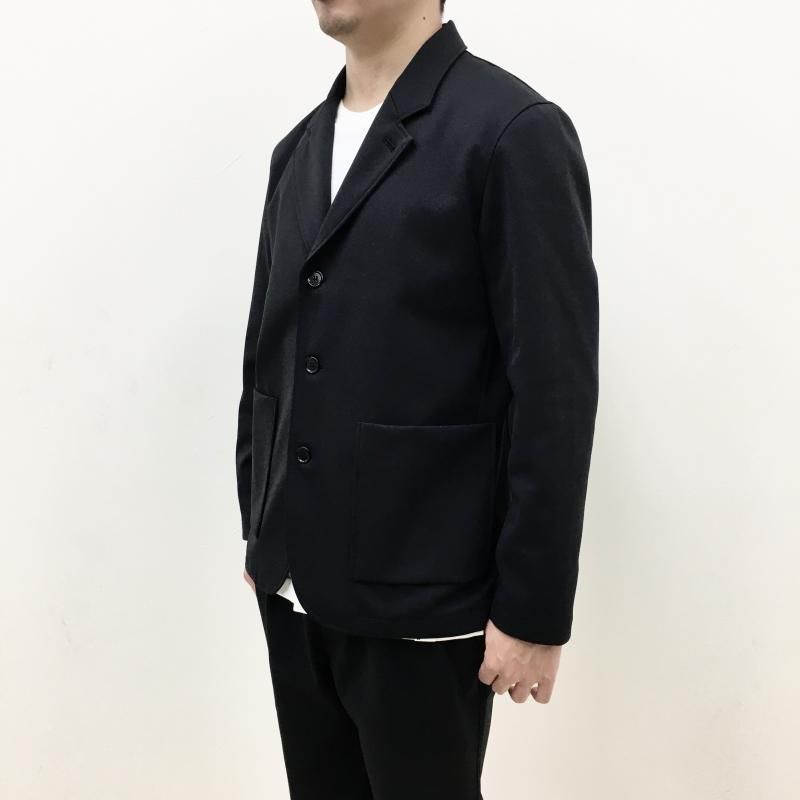  CURLY SOLID DOUBLE-KNIT JACKET(BLACK)