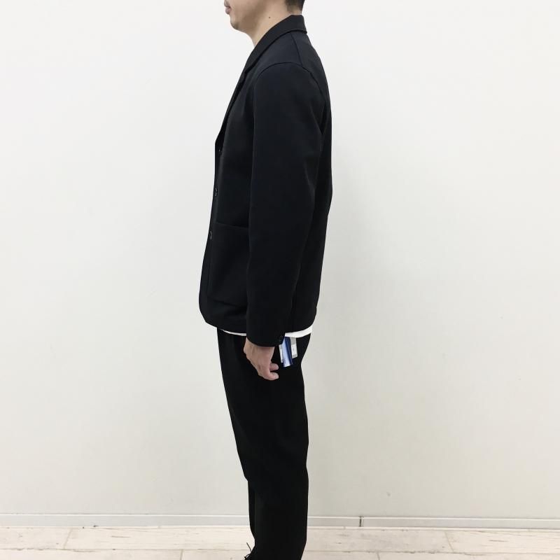  CURLY SOLID DOUBLE-KNIT JACKET(BLACK)