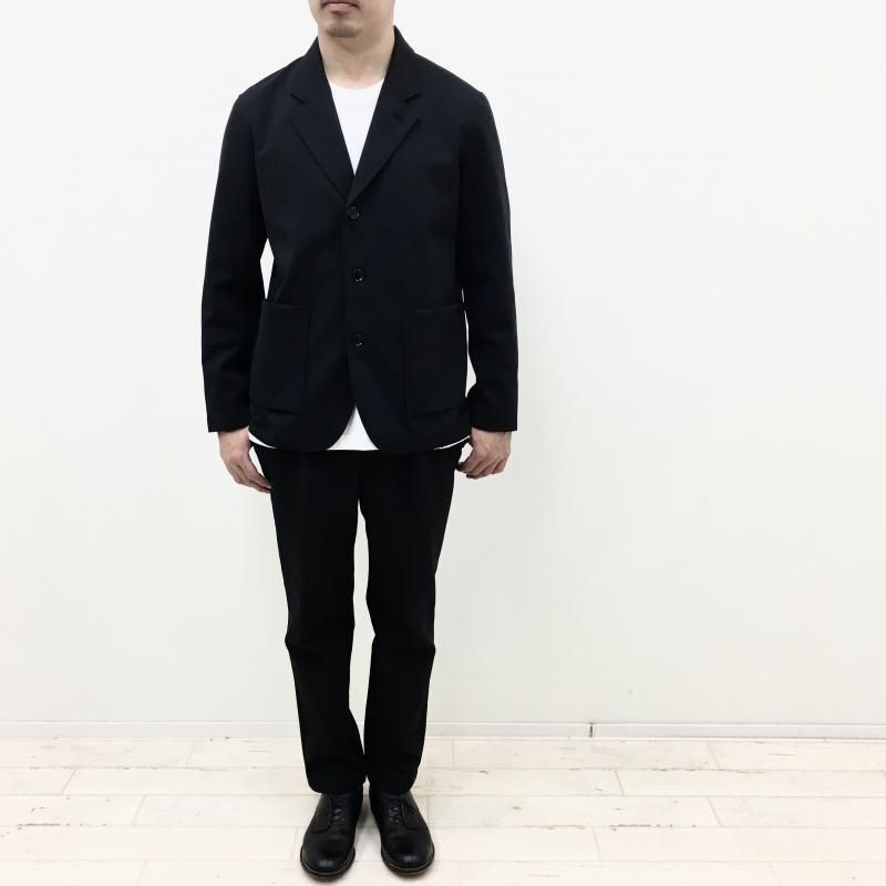  CURLY SOLID DOUBLE-KNIT JACKET(BLACK)