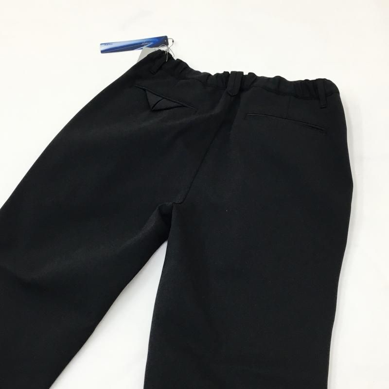  CURLY SOLID DOUBLE-KNIT TAPERED PANTS(BLACK)