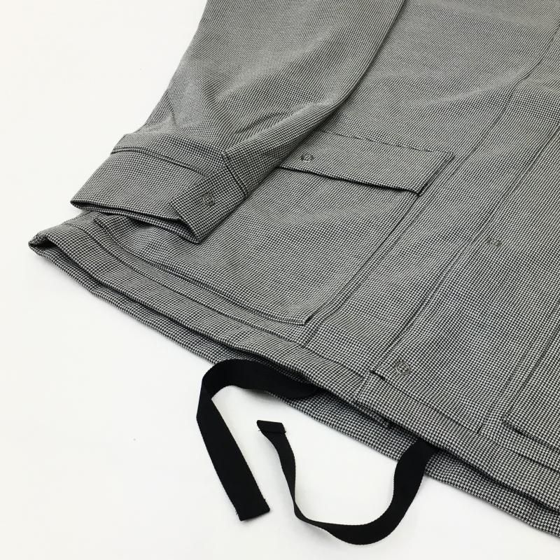  CURLY HOUNDSTOOTH COACH SHIRT JACKET(WHITEBLACK)